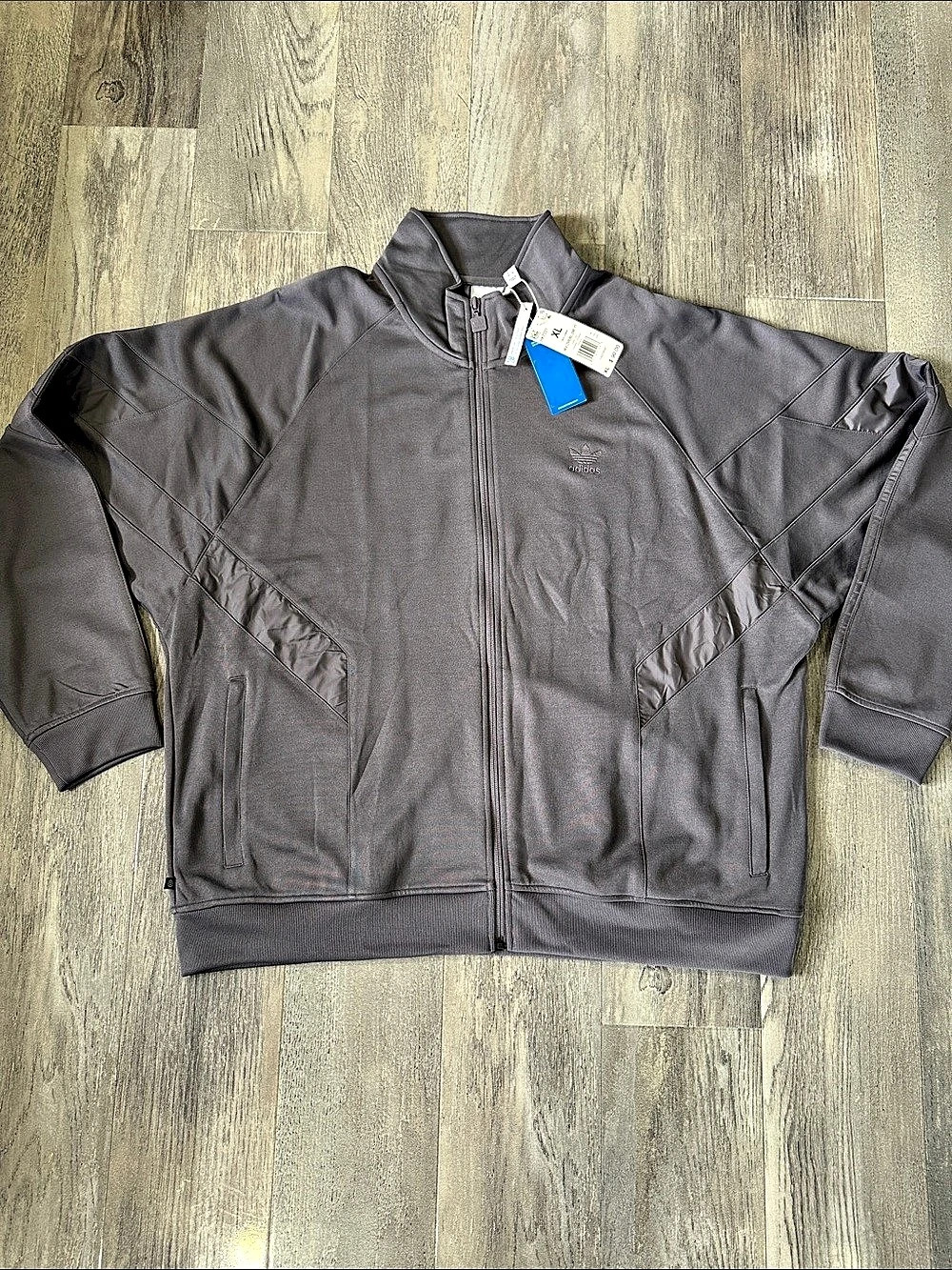 adidas Men's Full-Zip Jacket in Gray Size XL NWT